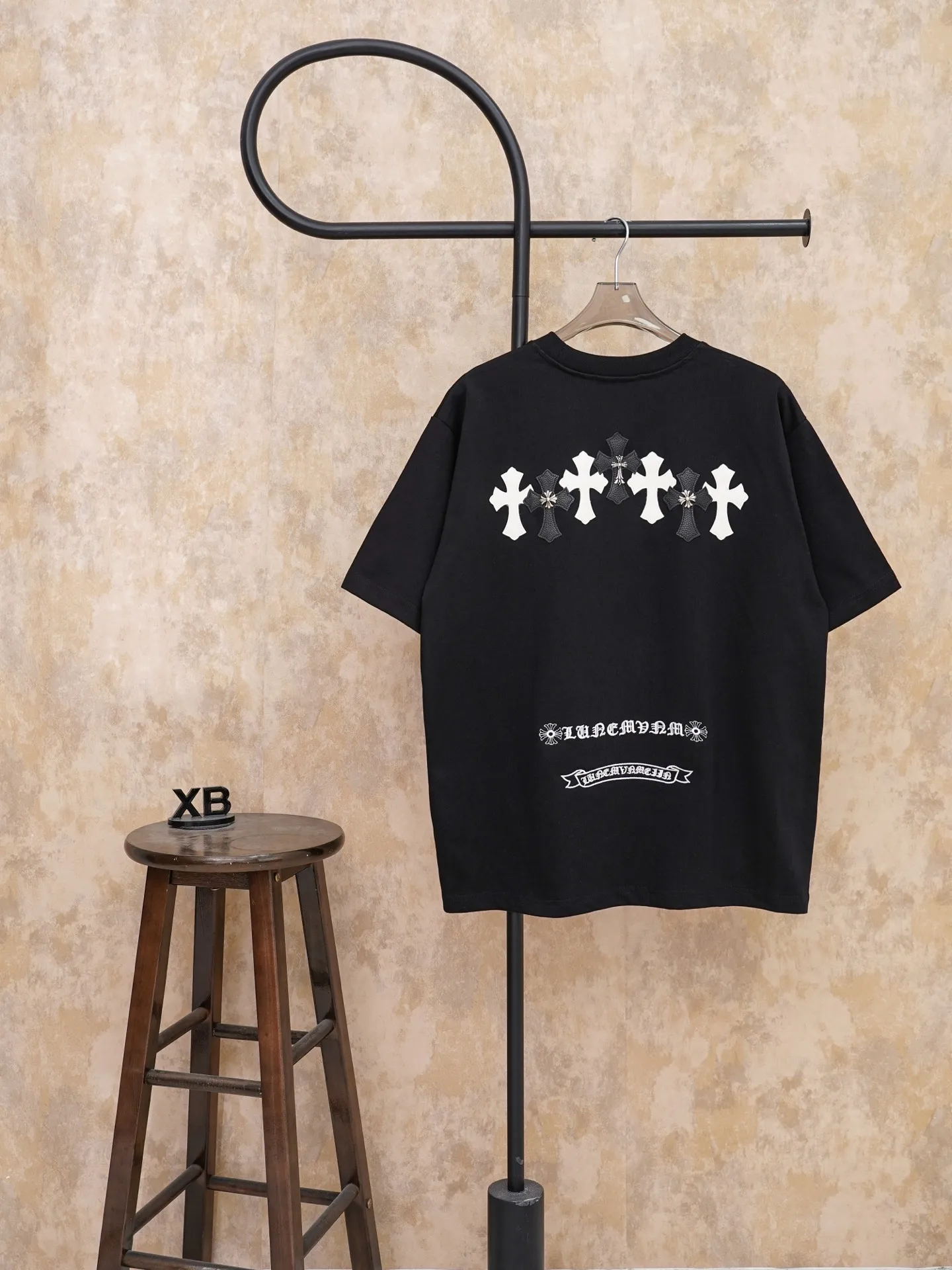 X （Black White ） 1:1 Same Style 32 Breathable 1x 1 oversize 1:1 Premium :White Black Size:S-XL
